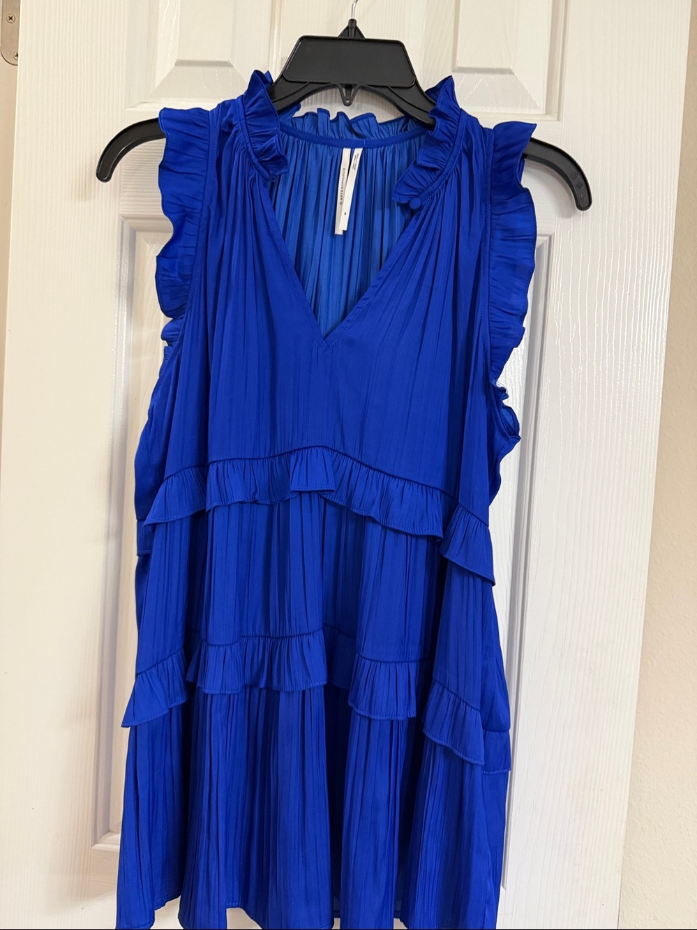 Anthropologie Blouse. Cobalt Blue. Excellent NEW condition . Large